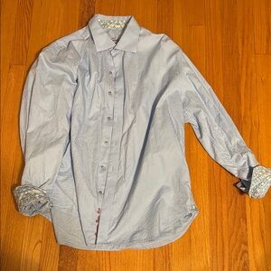 Robert Graham Sky Blue Button Down Shirt